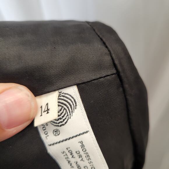 Tailored by Handmacher Vintage 80s Wool Skirt Suit Union Made, 14 - Picture 9 of 15